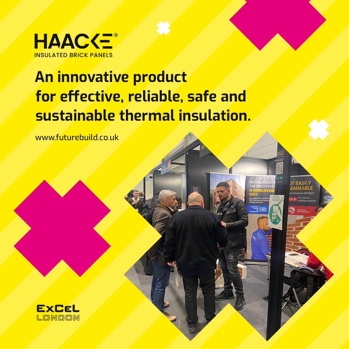 Haacke auf der Futurebuild 2023 in London – innovative Wärmedämmung