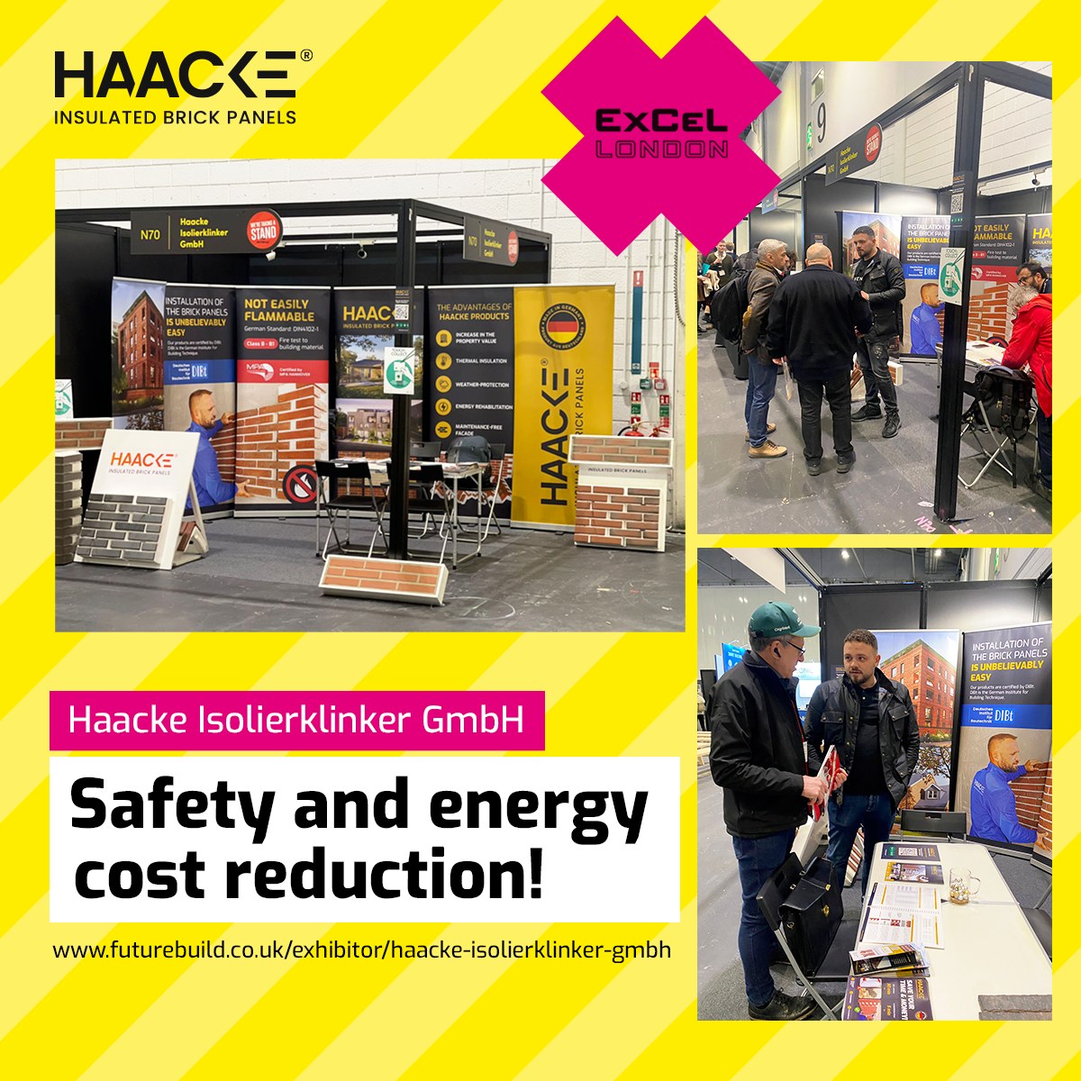 Haacke auf der Futurebuild 2023 in London – Sicherheit und Energiekostenersparnis
